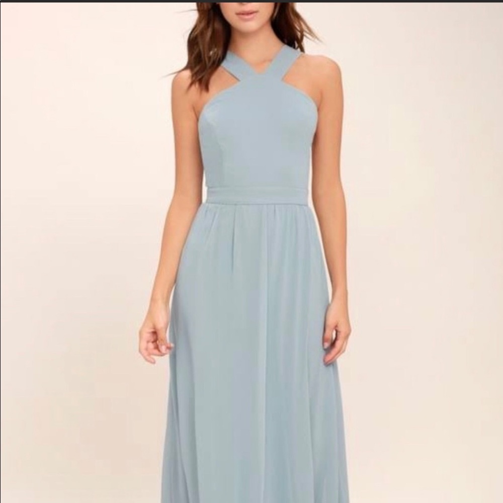NWOT Lulu’s Air of romance maxi dress